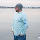 Coastal Green Men's Long Sleeve QuickDry Fishing Shirt - Marlin Design - Coastal Fishing