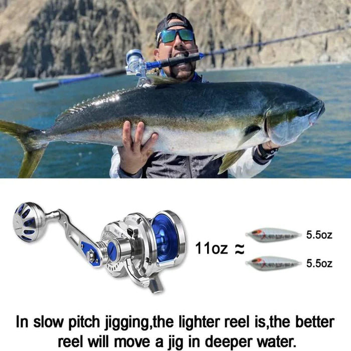 Saltwater LX50 Slow Pitch Jigging Reel - 7.1:1 Ratio - $180