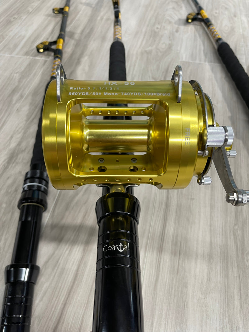 130lb bent butt Special Rod and Reel combo “giants” 130lb bent butt Special Rod and Reel combo “giants”