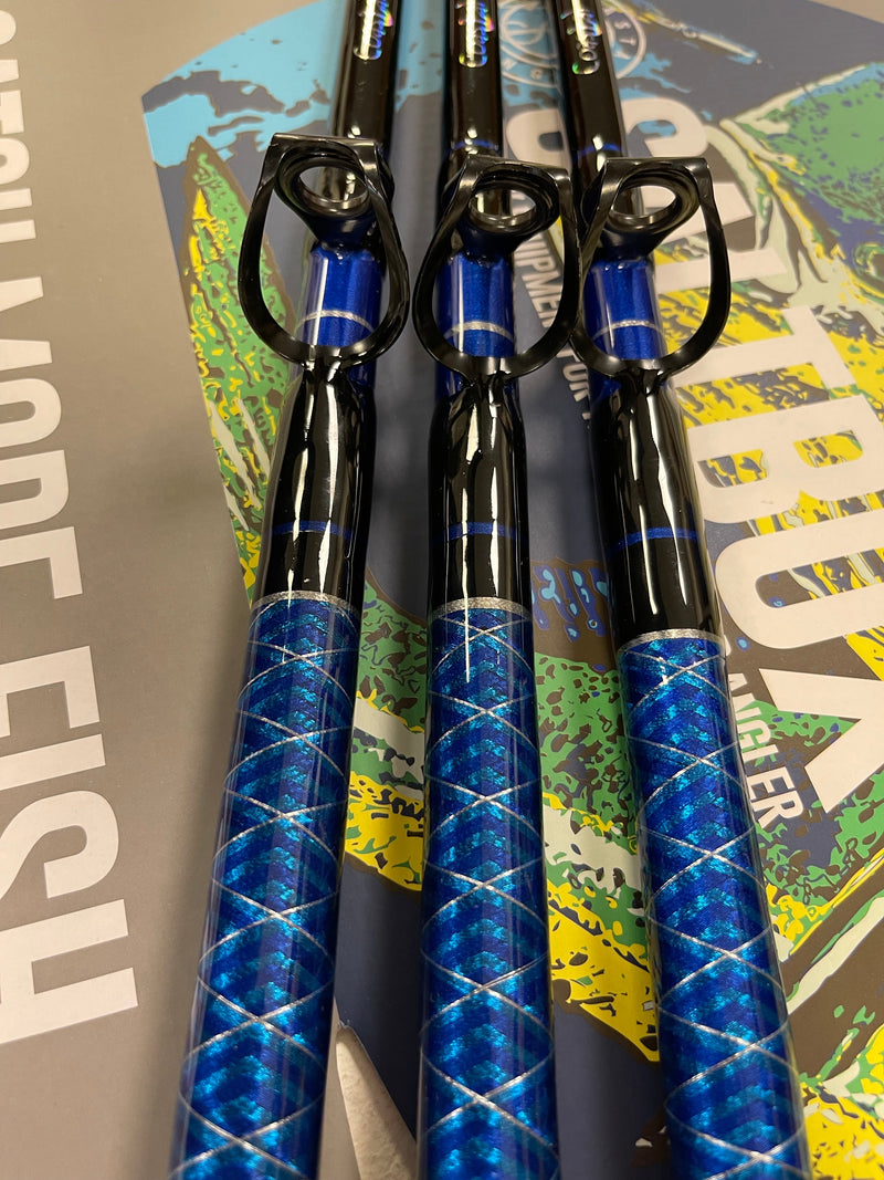 bay fishing rods and reels BERRYPRO Bent/Straight Butt Trolling Rod 1-Piece / 2-Piece Saltwater Offshore Rod Big Game Roller Rod Conventional Boat Fishing Pole (Bent Butt - Roller Guide and right Light as a feather