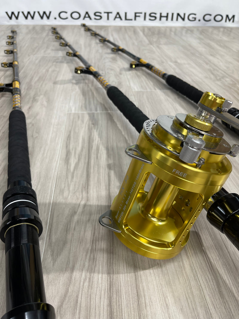 130lb bent butt Special Rod and Reel combo “giants”