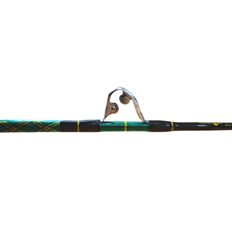 80 lb Shorty Bent Butt Rod with Pac Bay Rollers & Swivel Tip - Coastal Fishing 