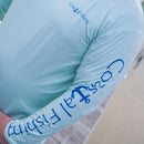 Coastal Green Men's Long Sleeve QuickDry Fishing Shirt - Tuna Design - Coastal Fishing 